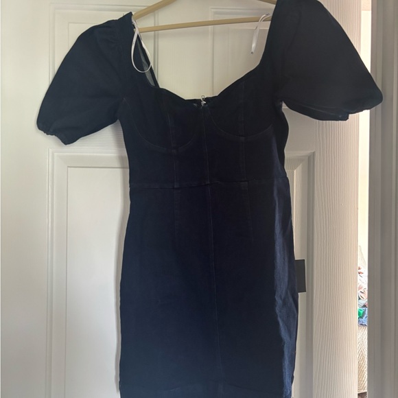 Lulus Dresses & Skirts - Lulu's Navy Blue Jean Dress